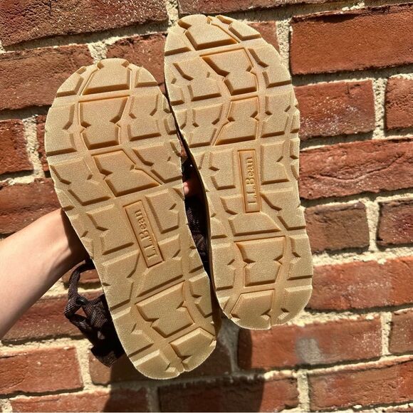 L.L. Bean Katahdin Geo 4 Point Sandals Coffee Bean Brown Men’s Size 8 NEW main image 9